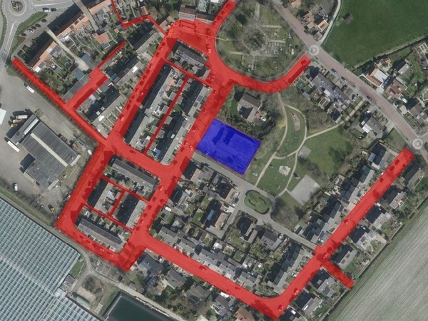 Hier ziet u het projectgebied van het groot onderhoud